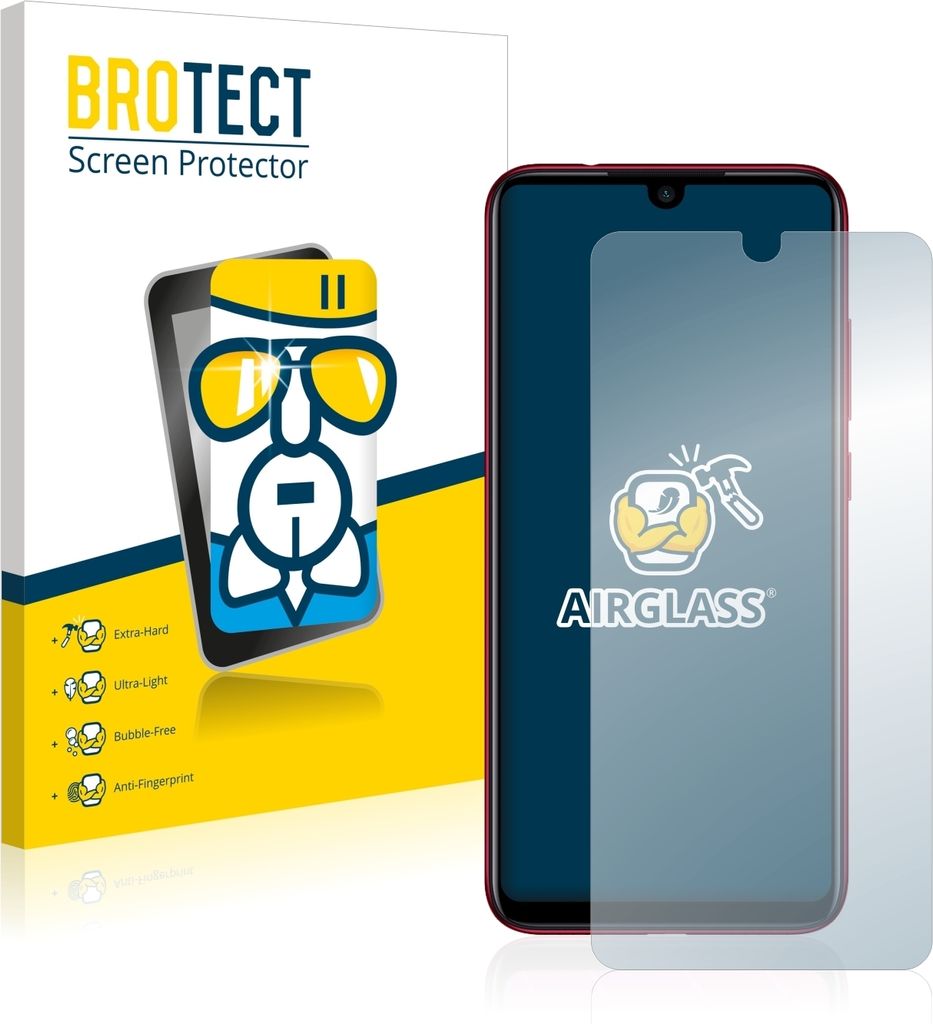 BROTECT Schutzglas für Xiaomi Redmi Note 7 / 7 Pro / 7S Schutzfolie Panzer Folie Glas Display Schutz klar