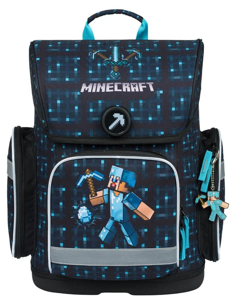 BAAGL Cartable scolaire Ergo Minecraft Blue Axe Image du produit 