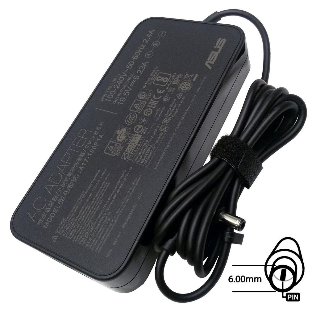 ASUS ADP-180MB F, Laptop, Drinnen, 180 W, 19.5 V, ASUS, Schwarz