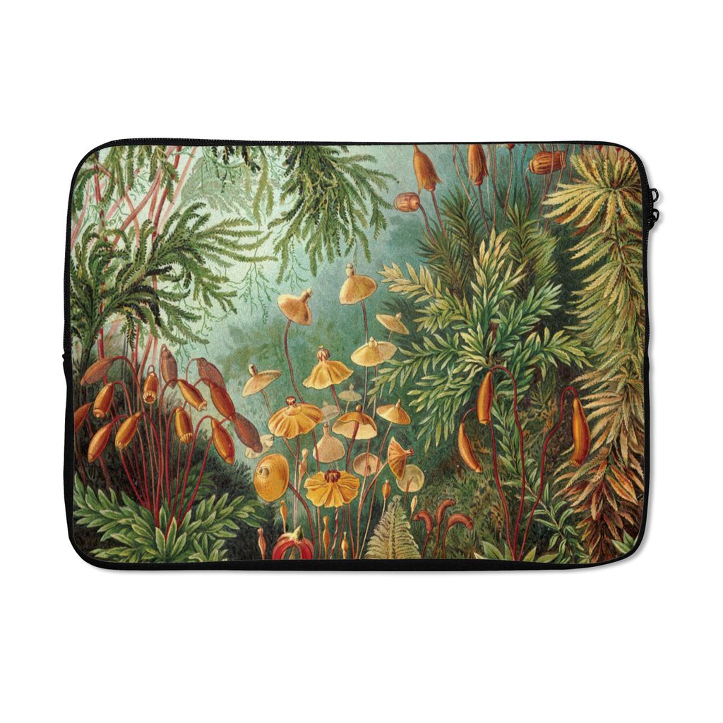 MuchoWow Laptop Hülle 13 Zoll Alte Meister - Kunst - Muscinae - Haeckel Laptoptasche - Laptophülle - Sleeve - Rundumschutz