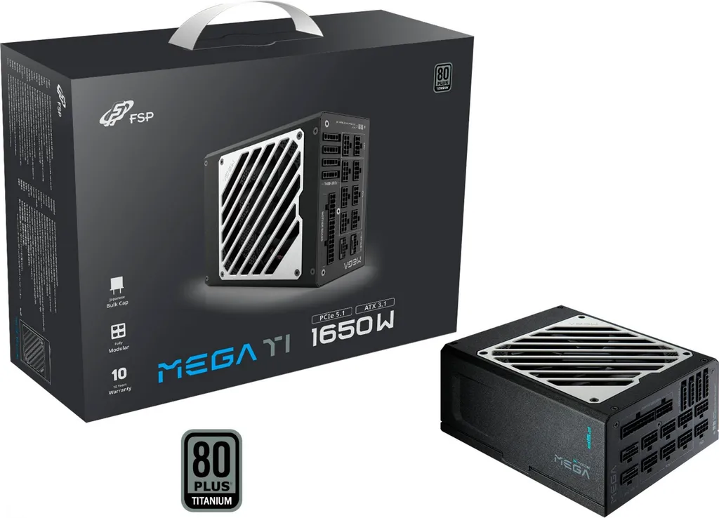 Alimentation FSP Fortron MEGA 1650TI 80 Plus Titanium 1650W ATX 3.1