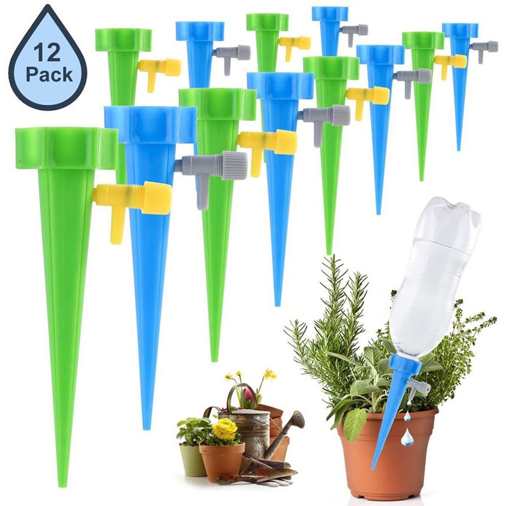 12x Bewässerungssystem Wasserspender Pflanzen Automatisch Topfpflanzen Blumen 