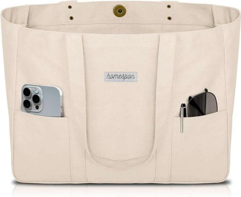 Sac à bandoulière en tissu pour ordinateur et shopping de grande taille