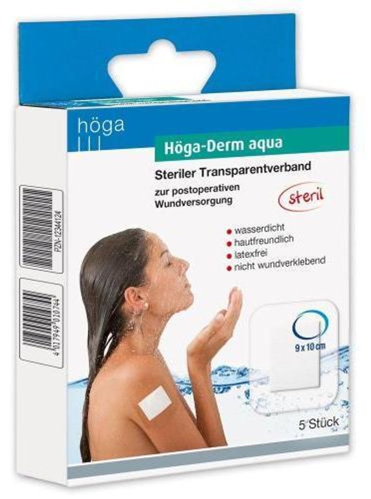 Höga-Derm aqua 9x10cm 5 St
