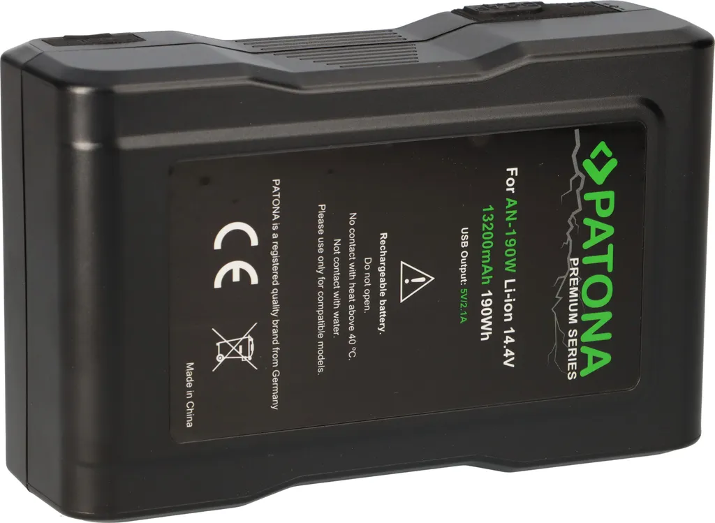 Batterie V-Mount AN-190W pour Caméscopes JVC GY-HM850E et GY-HM890E