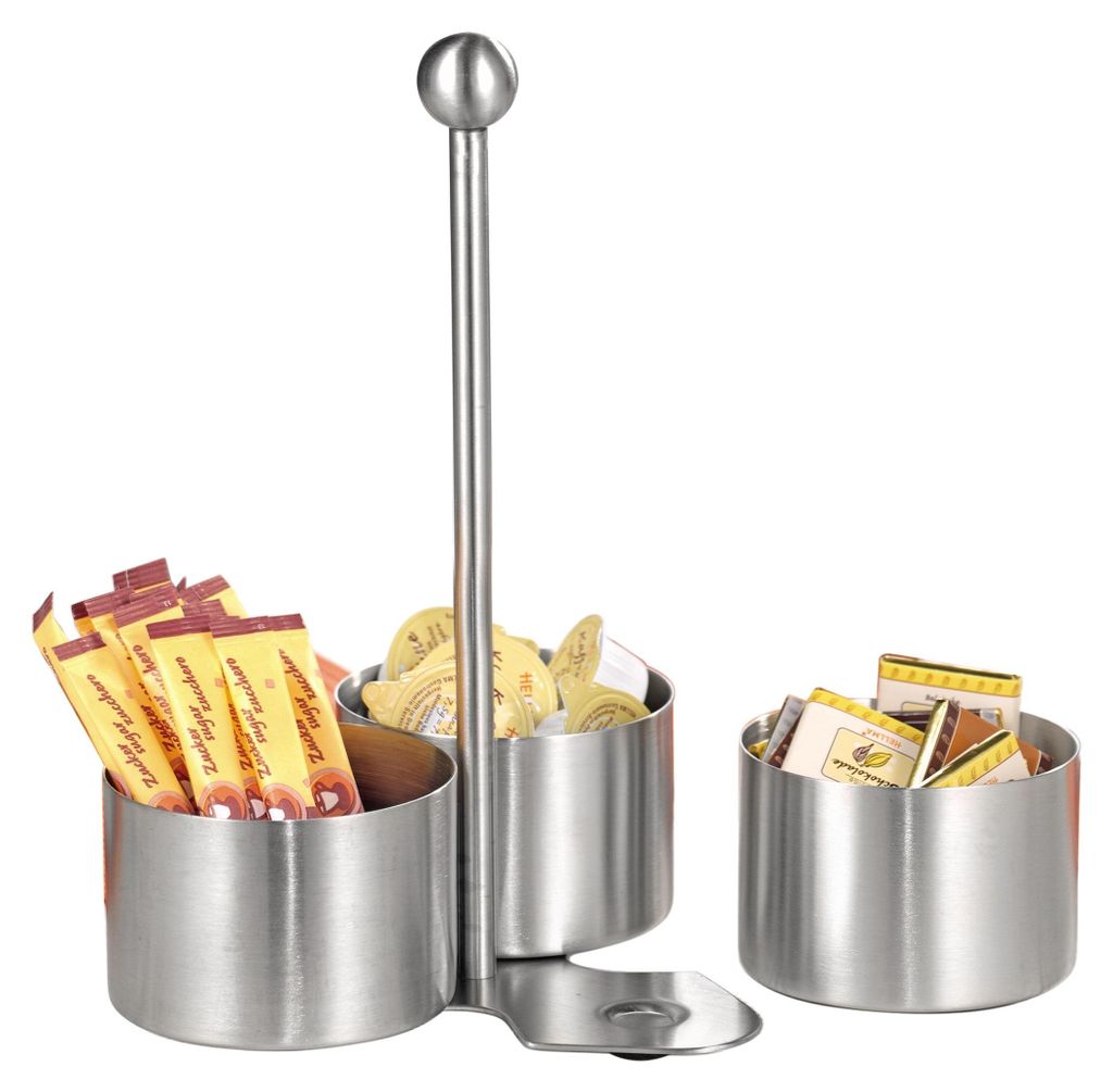 Esmeyer Snack- und Dip-Set BOSTON, aus gebürstetem Produktbild 
