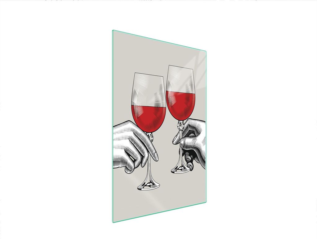 Glasschneidebrett 35x52 Wein