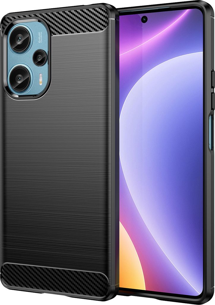 Redmi Note 12 Turbo Hülle, Carbon-Faser TPU Silikon