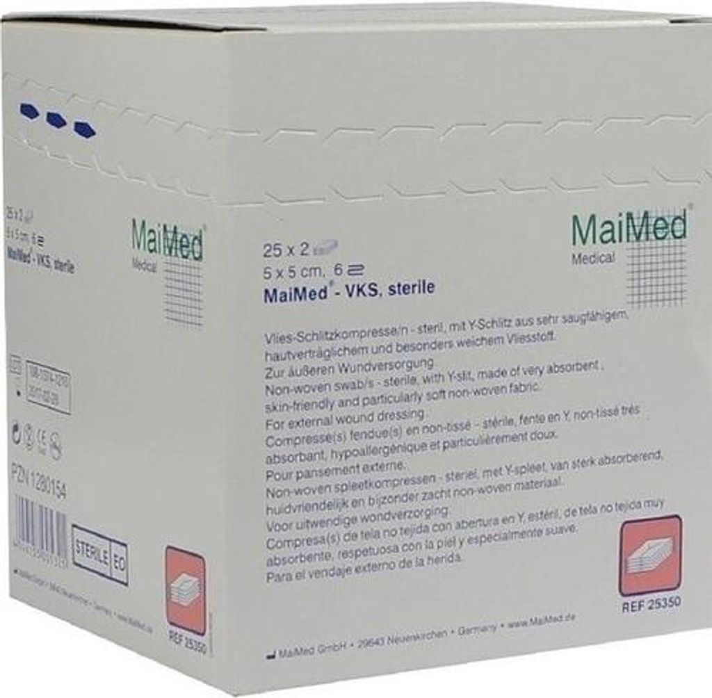 MaiMed® VKS stérile 10x10cm 6 plis Image du produit 