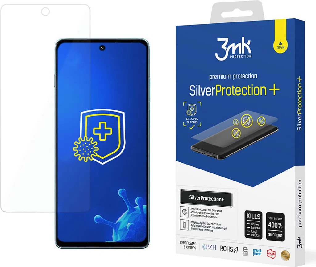 Pellicola Motorola Moto Edge S30 3mk SilverProtection+ Antibatterica