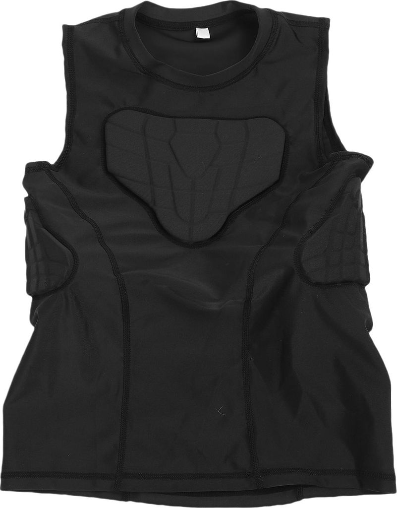 Jugend-Fußball gepolsterte Weste Anti Kollision verdickt gepolstert Kinder schützende Shirt Brustschutz für Basketball Sport YM