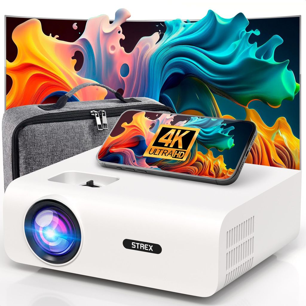 Strex Beamer - 1080P Full HD - 15000 Lumen - Drahtloses Produktbild 