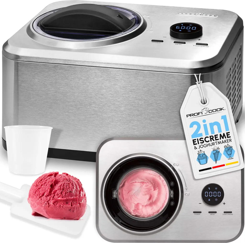 Sorbetière Express Proficook PC-ICM 1268 pour Glaces Maison sans Attente
