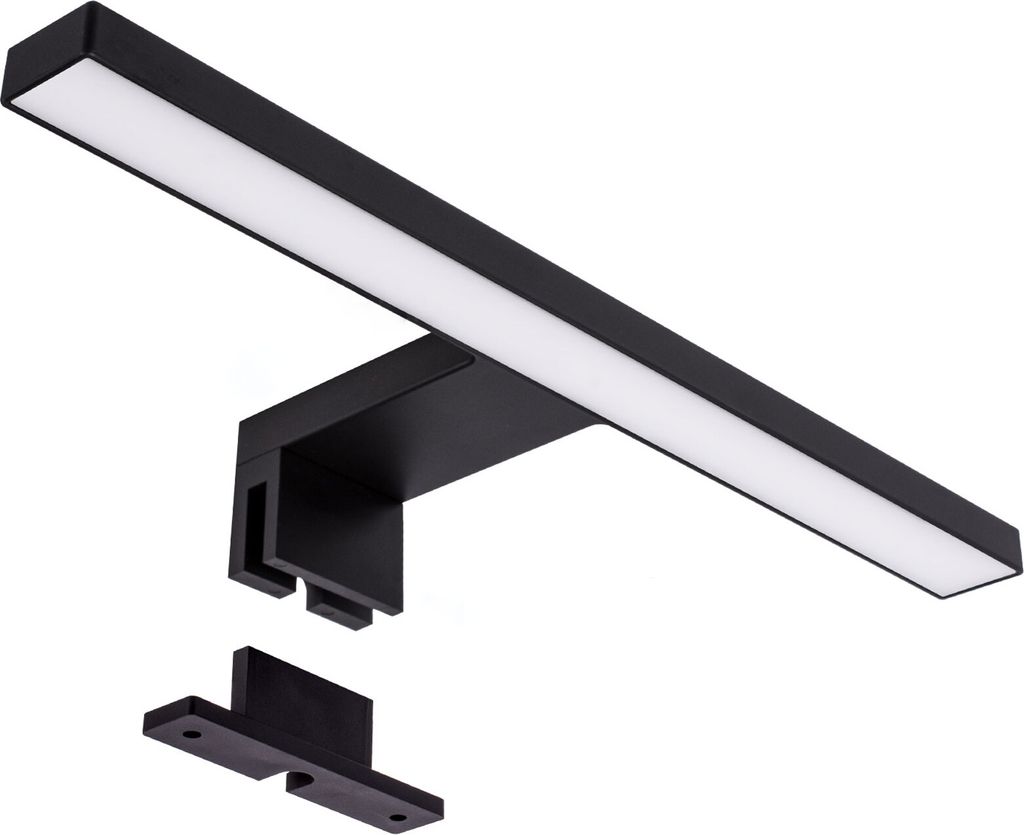 LED Bad Spiegelleuchte MK-BAD 30cm BK Eckig, 5W, Produktbild 