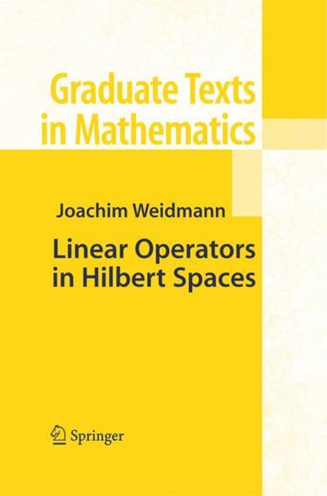 Linear Operators in Hilbert Spaces