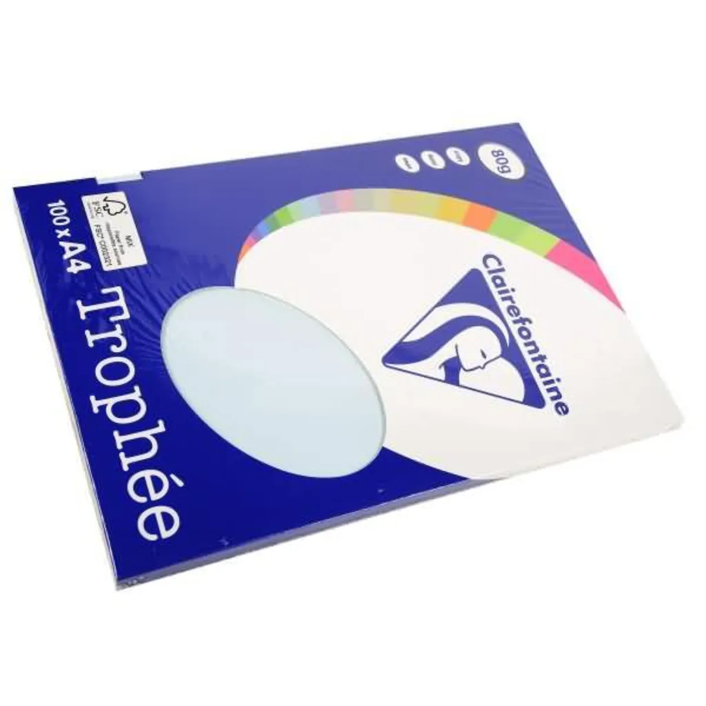 Clairefontaine Trophée 4101C Blu Chiaro A4 80g: Carta Colorata Premium