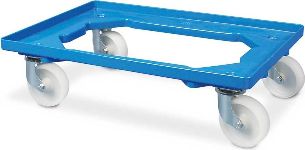 Logistikroller/Kistenroller für Behälter 600 x 400 mm, für Tiefkühlung bis -30°C geeignet