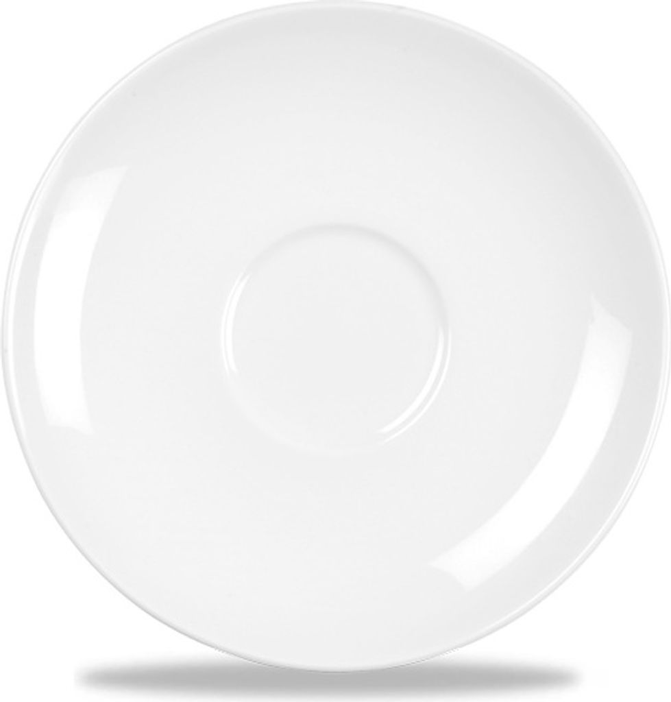 Churchill Alchemy Sequel Coup Untertasse 12,5cm, 12 Stück, Weiß, Rund