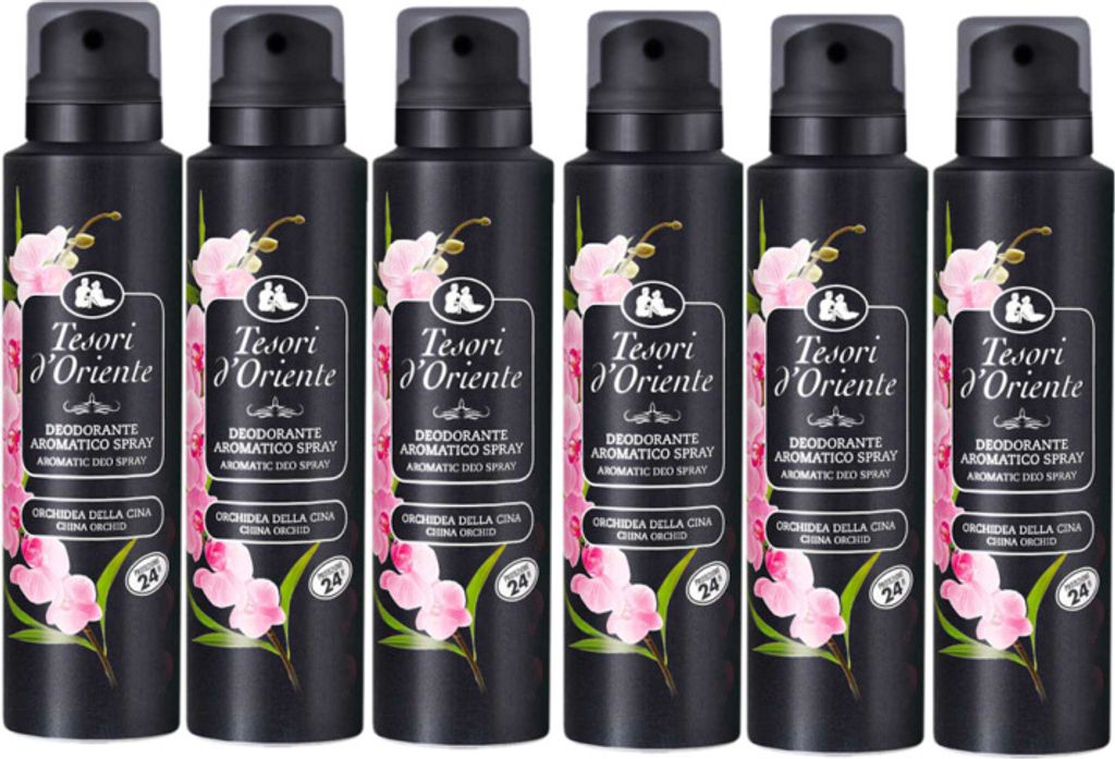 Tesori D´oriente Orchidea Deodorant Spray 150mlx6 Produktbild 