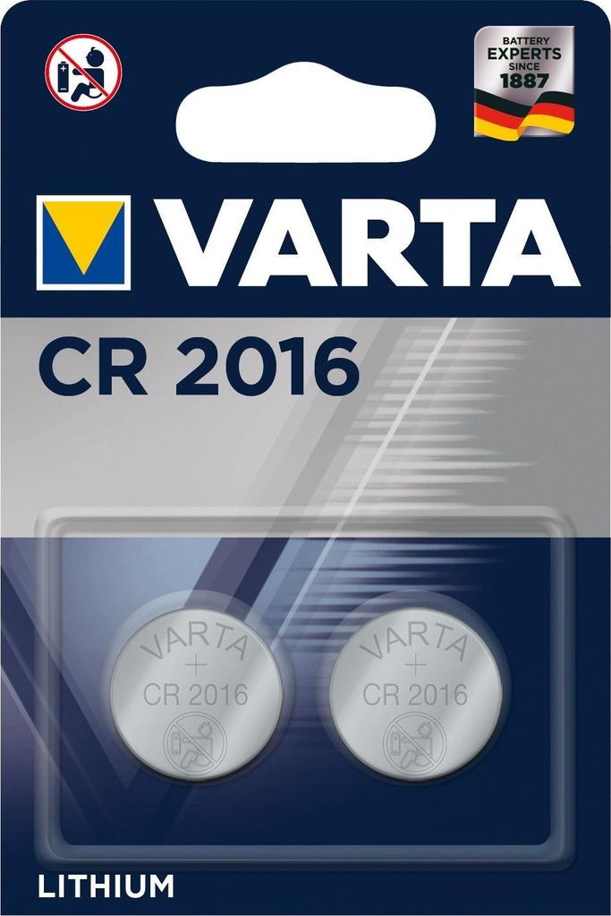 VARTA Knopfzellenbatterie Electronics CR2016 Lithium Produktbild 