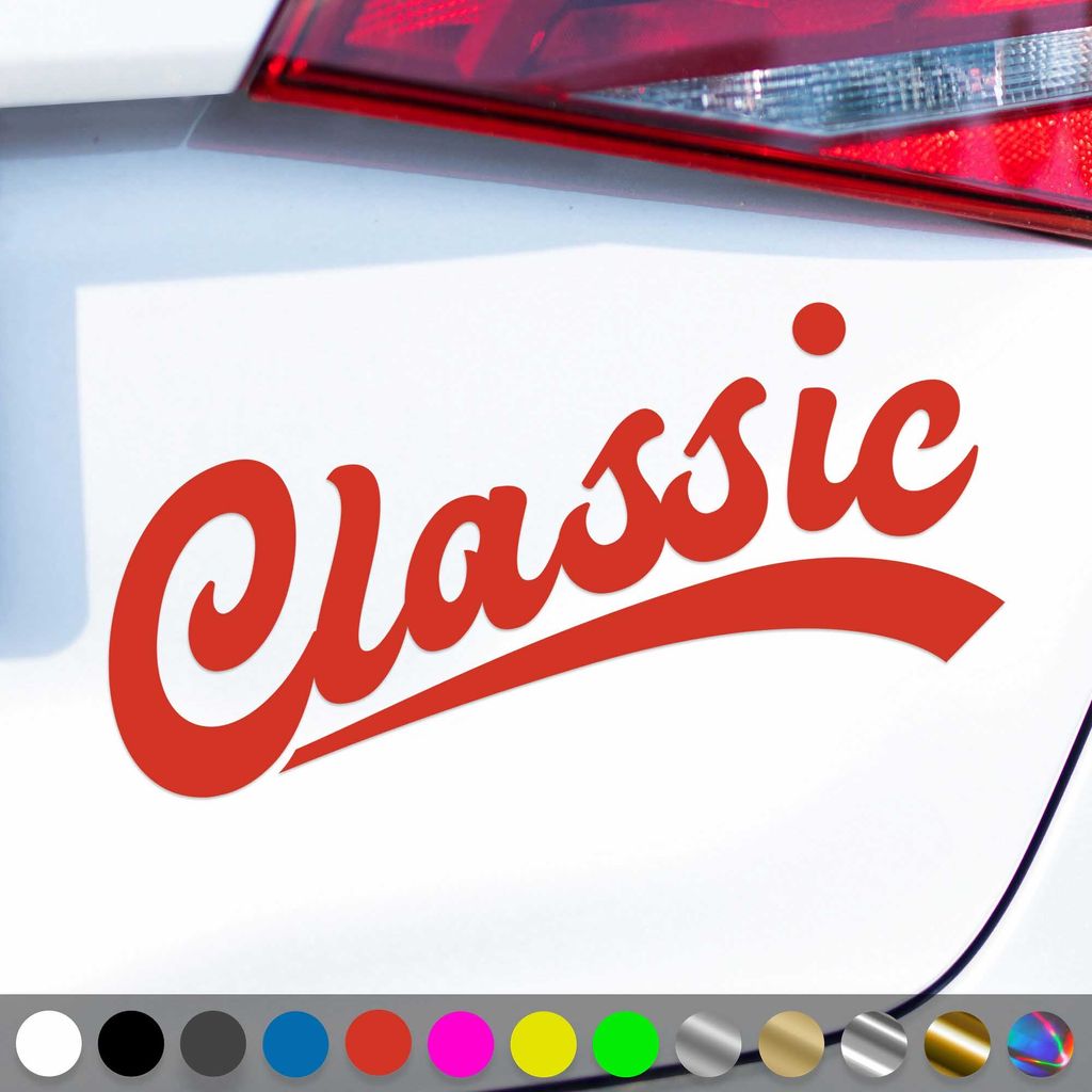 PantherPixel Classic Aufkleber Oldtimer Retro Oldschool Produktbild 
