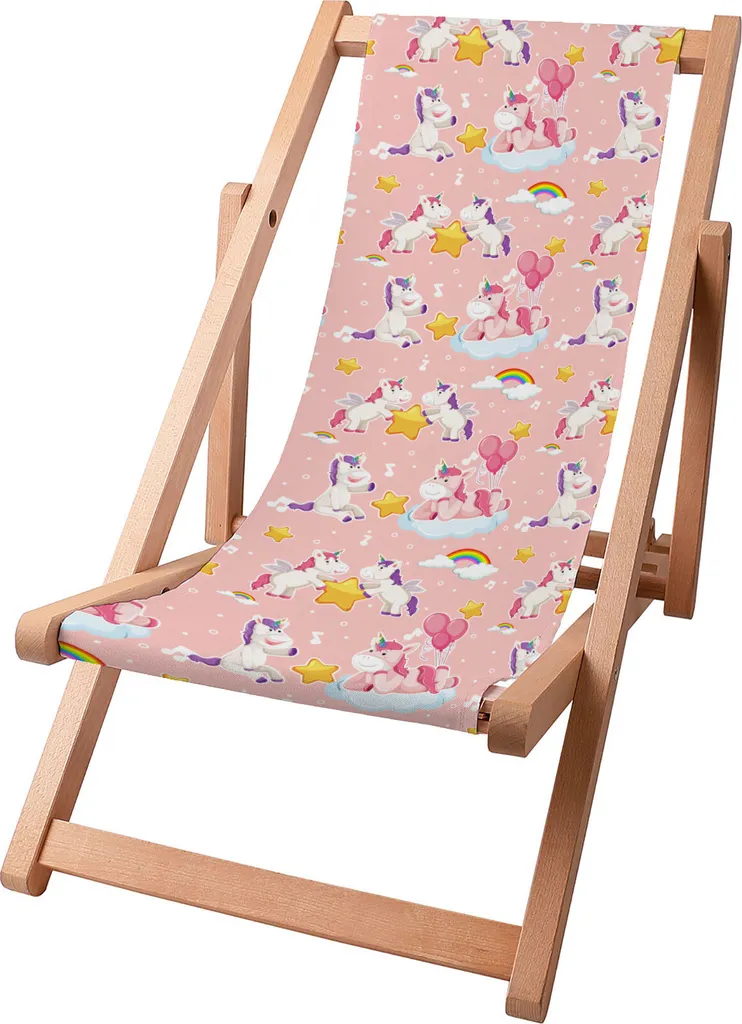 Dreamroots Sdraio Pieghevole Bambini Legno Have Fun - Ultra Robusta