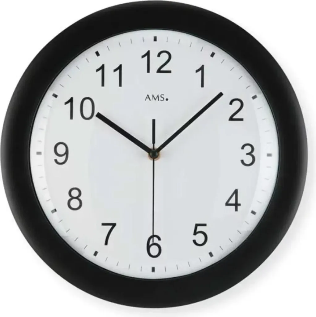 AMS 5935 Orologio da Parete Radiocontrollato Nero - Precisione Tedesca - 2
