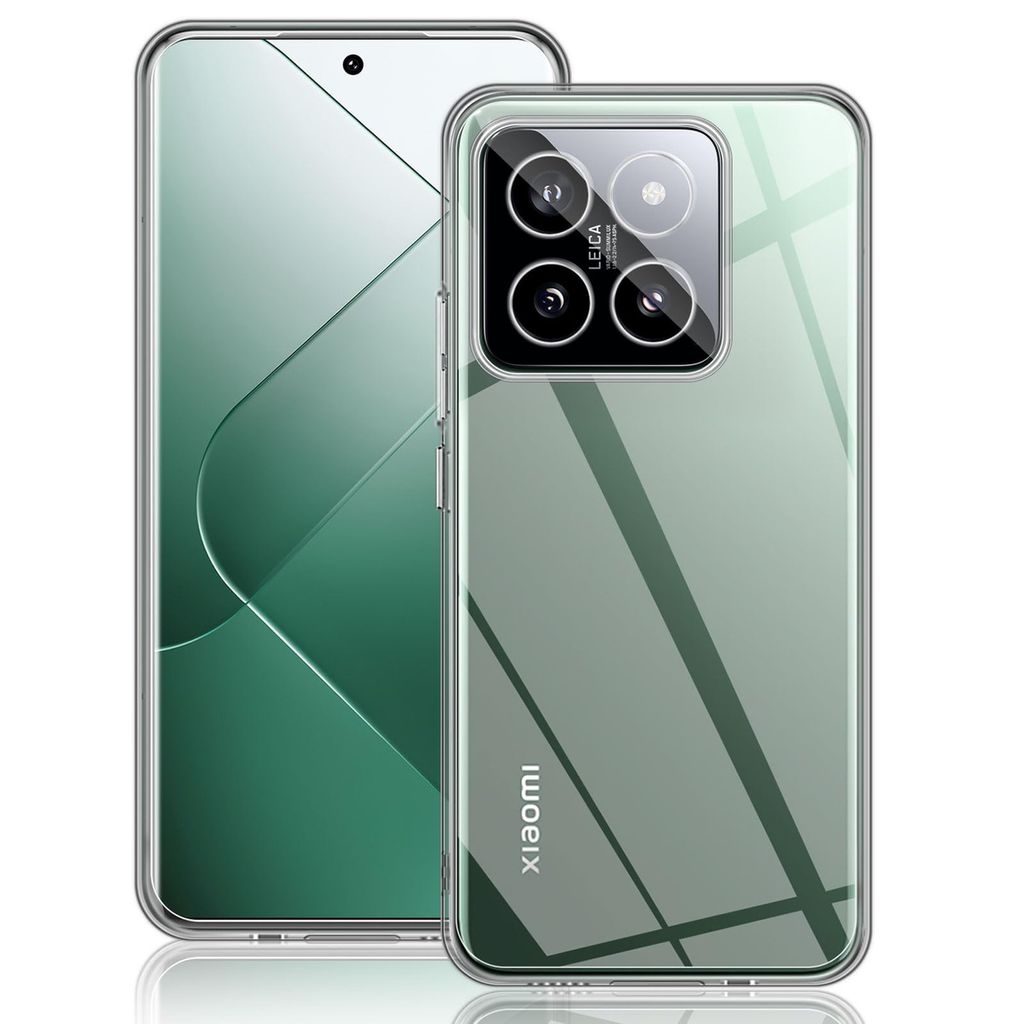 Für Xiaomi 14 Pro Silikon Schutz Transparent Handyhülle Cover Case TPU dünn