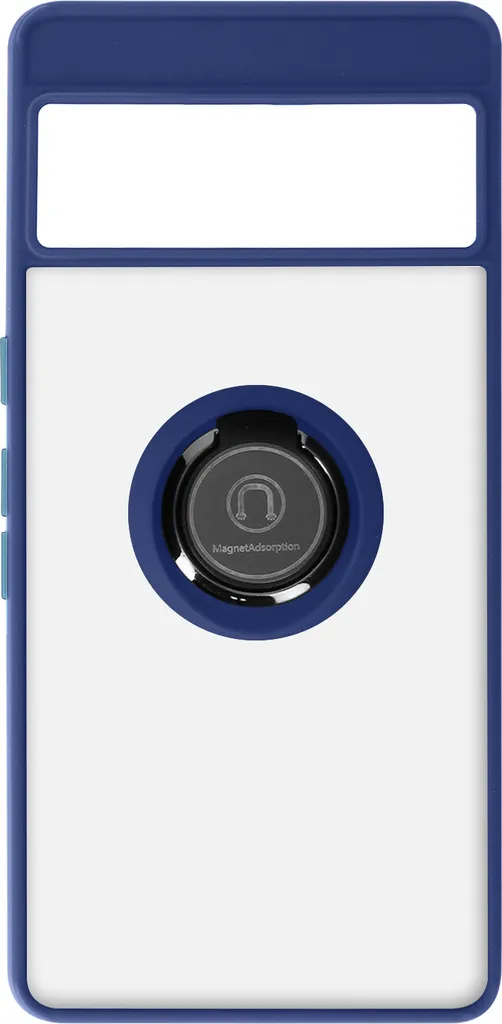 Cover Ibrida Pixel 7 Pro Blu - Supporto Anello Magnetico Antiurto