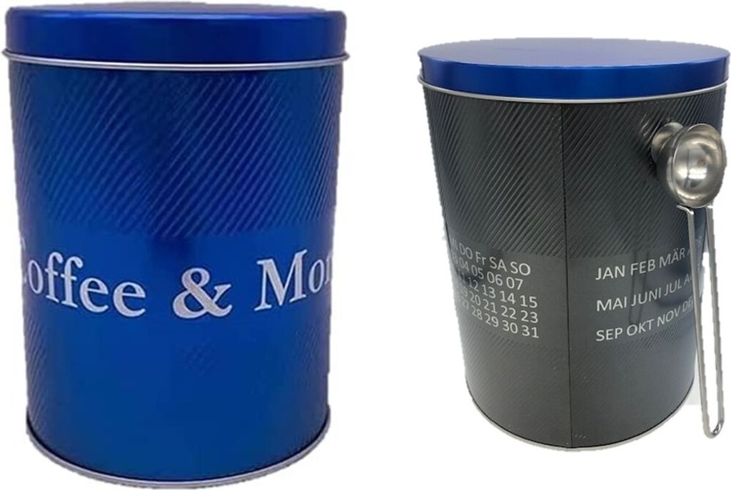 Muttertagsgeschenk neues für die Küche BLAU 4,4 Liter passend für mehr als 1 Kilobohnen