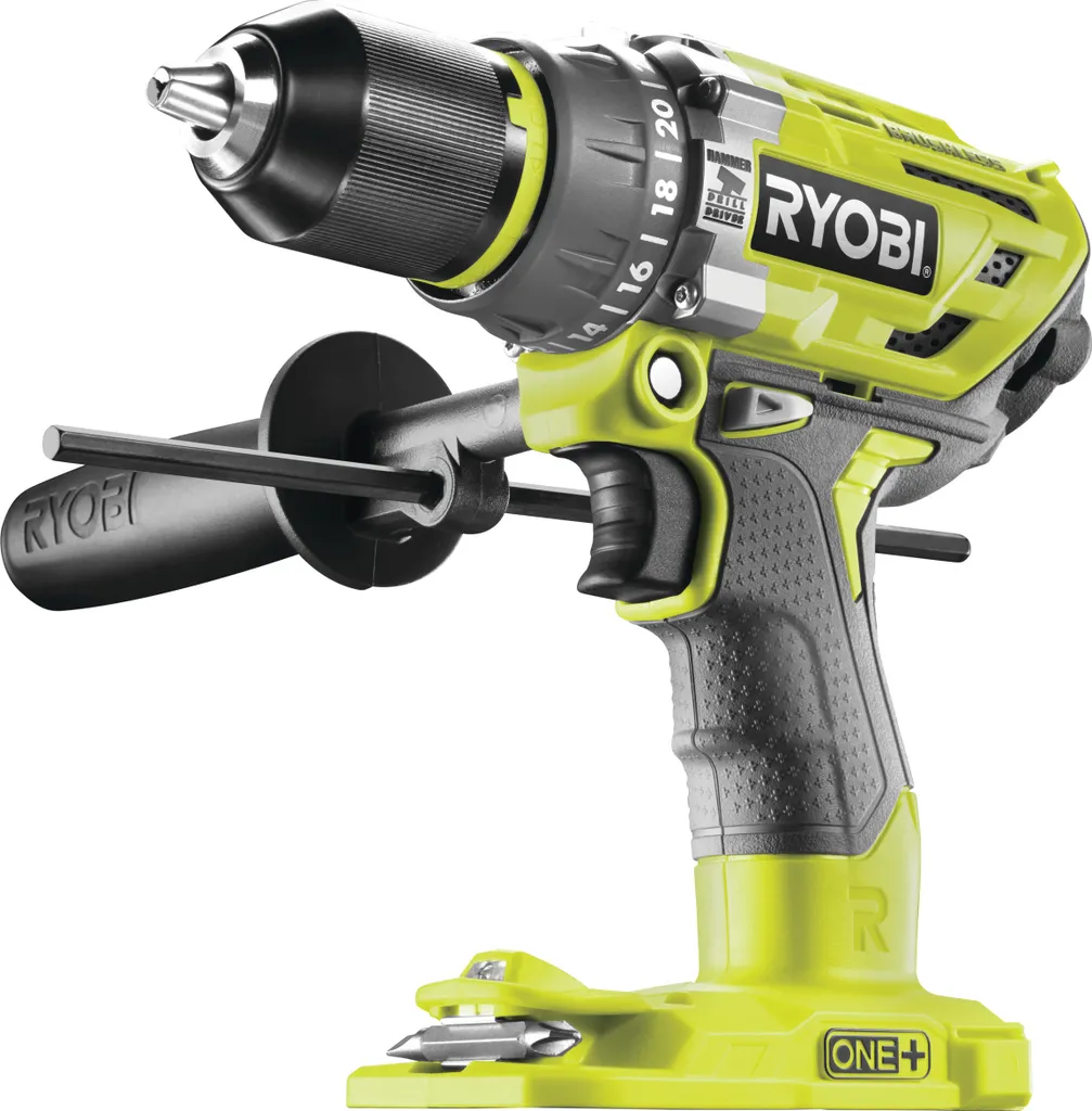 Perceuse à percussion sans fil Ryobi R18PD7-0 pour béton et bois