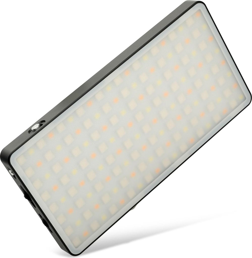 RGB LED Videoleuchte - Mini Kameralicht für Kameras, CRI 95, 3200K-8500K, 0-100 % dimmbar, USB-C aufladbar von CELLONIC
