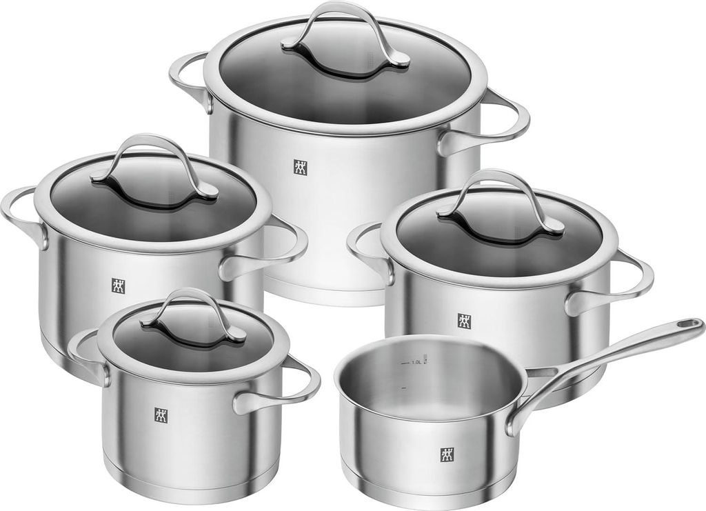5-teilige Edelstahl-Kochgeschirr-Set Induktion