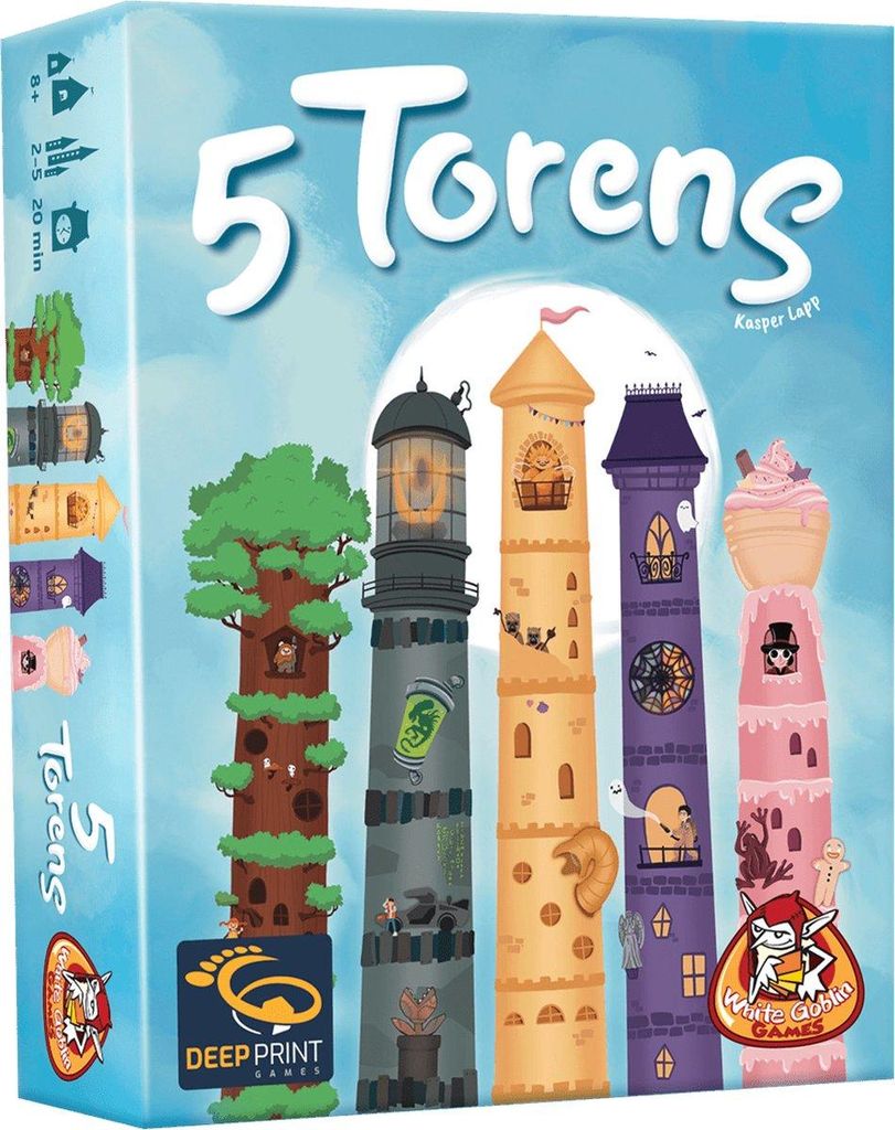 5 torens Kartenspiel strategisches Denkspiel für Kinder und Erwachsene