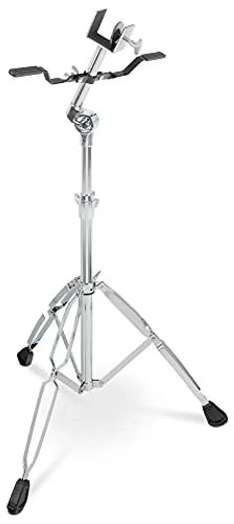Support de bongo chromé Proline avec trépied stable et double embase - 6