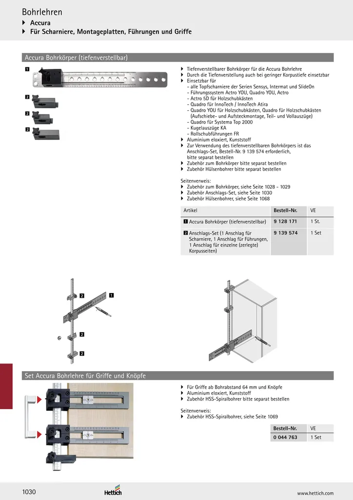 Gabarit Practica Hettich 9162018 haute précision pour façade tiroir - 3