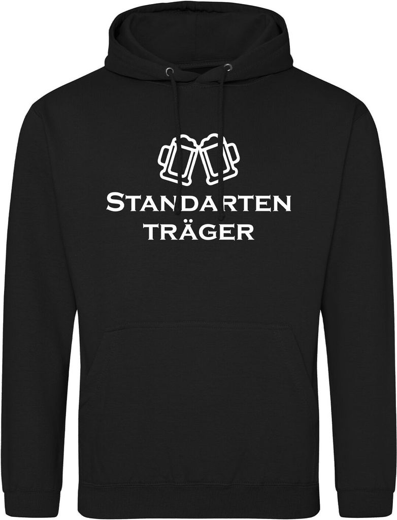 Huuraa Uni Hoodie Standartenträger Schützenfest XL Deep Black Vegan Sweatshirt Geschenkidee