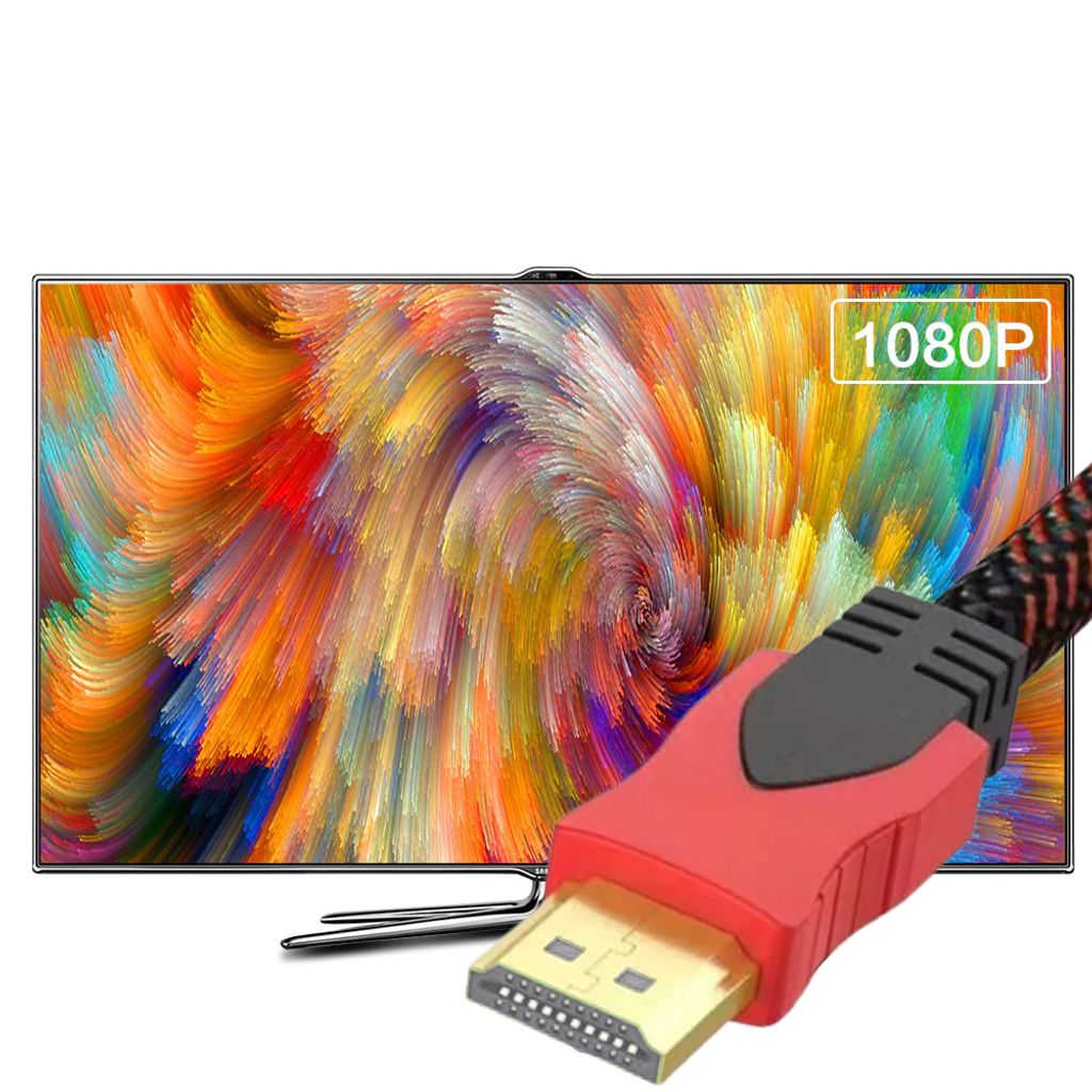 1.35m HDMI Kabel High Speed 2.0 Ethernet 4K Full HD 1080p 60Hz HDR 3D ARC 1.35 Meter PS3 PS4 PS5 Xbox TV Monitor OLED LED PC Laptop Beamer Rot Retoo