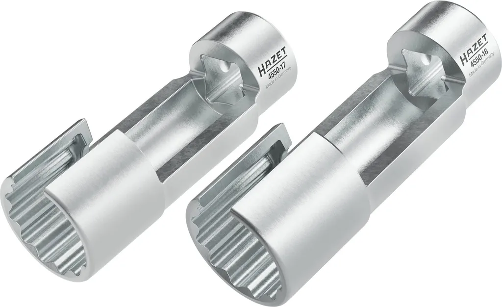 Clé pour conduite d'injection diesel 17/18 mm HAZET haute résistance