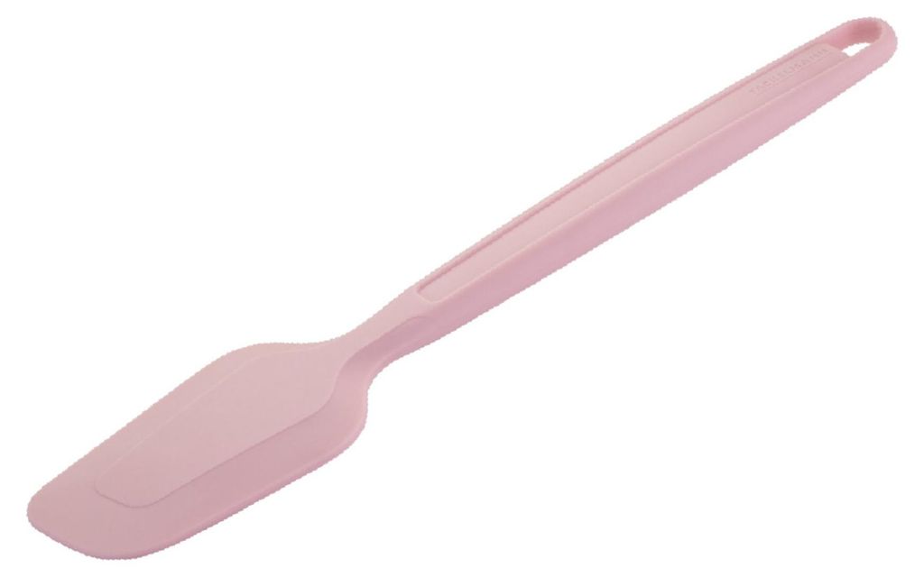Fackelmann x Pamela Reif Silikon-Teigschaber in Pastellrosa Hochwertiges Platinsilikon, ideal für jede Küche