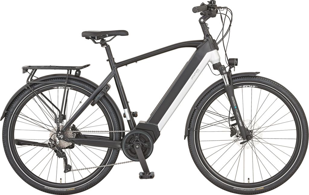 PROPHETE ENTDECKER 5.0 Mittelmotor Trekking E-Bike 28", 630 Wh integrierter Unterrohrakku, 10-Gang Shimano Kettenschaltung, hyd. Scheibenbremsen