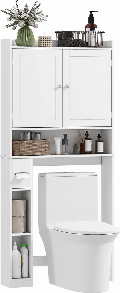 Rangement au-dessus lave-linge et WC gain de place 170 cm haut