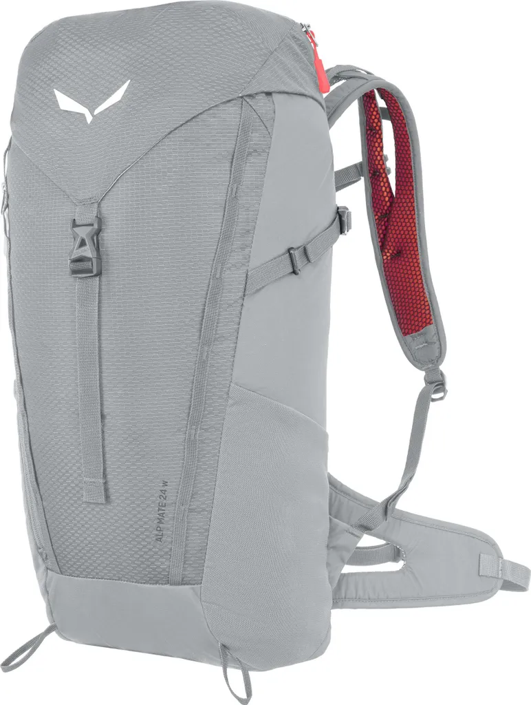 Salewa Alp Mate 24 WS Alloy Grigio: Zaino Trekking Donna Ventilato