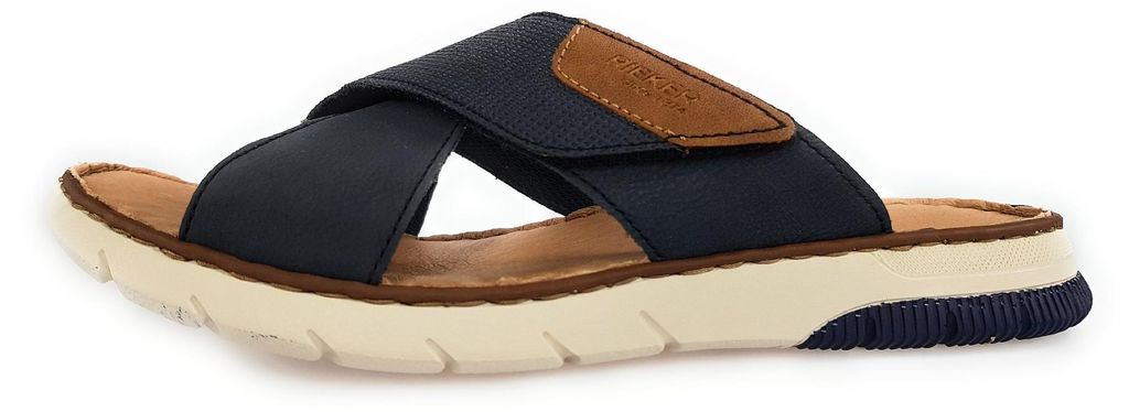 Rieker  Herrenschuhe Hausschuhe Pantolette Blau Freizeit Productafbeelding 