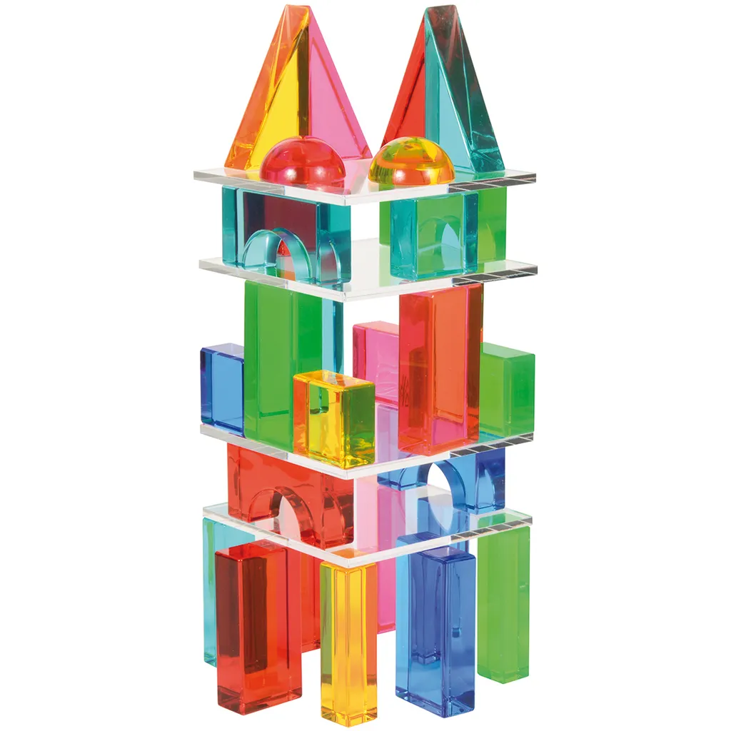 Matériel de géométrie sensorielle EDUPLAY pour table lumineuse 32 pcs - 2