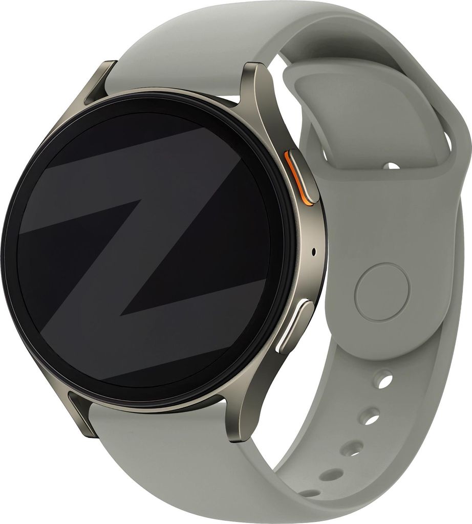 Bandz Universal 20mm Sportarmband „Easy Fit“ Hellgrau – Ersatzband kompatibel mit Samsung Galaxy Watch, Huawei GT, Amazfit, Polar & Withings ...