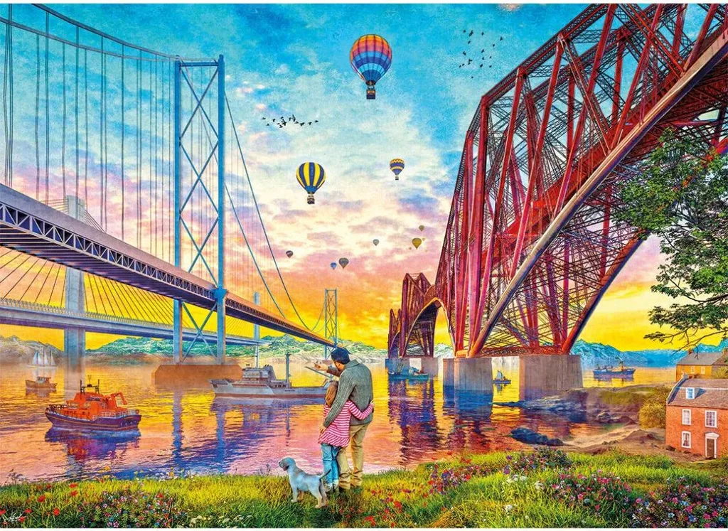 Puzzle 1000 pièces Gibsons Three Bridges Crossing - Défi de Qualité