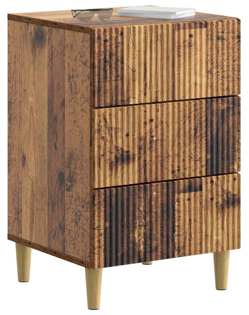 vidaXL Nachttisch Altholz 43 x 41 x 66,5 cm Holzwerkstoff