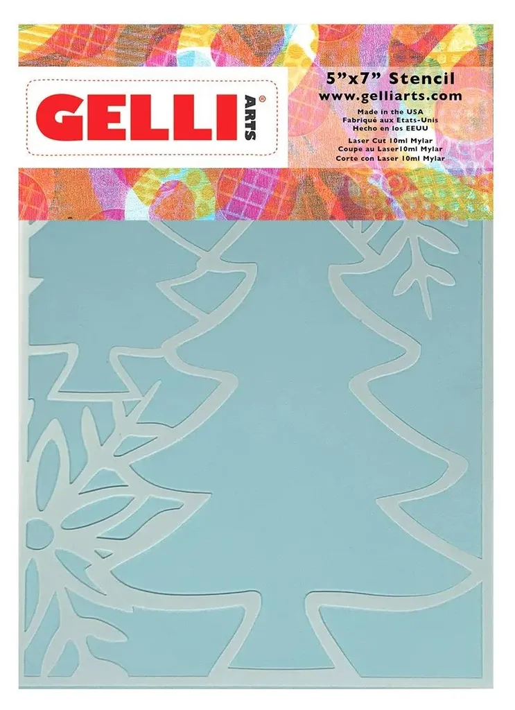 Réussissez vos impressions de Noël avec le kit Gelli Arts 12,7x17,8 cm