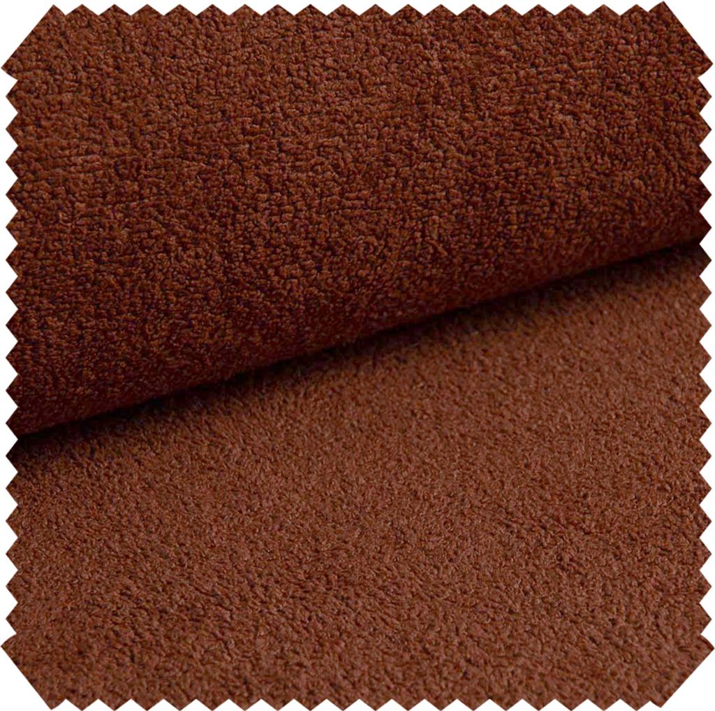 novely GERDA Boucléstoff Eleganter Polsterstoff Robuster Möbelstoff Modern Angenehme Haptik | Meterware | 1lfm - Farbe: 25 Terracotta